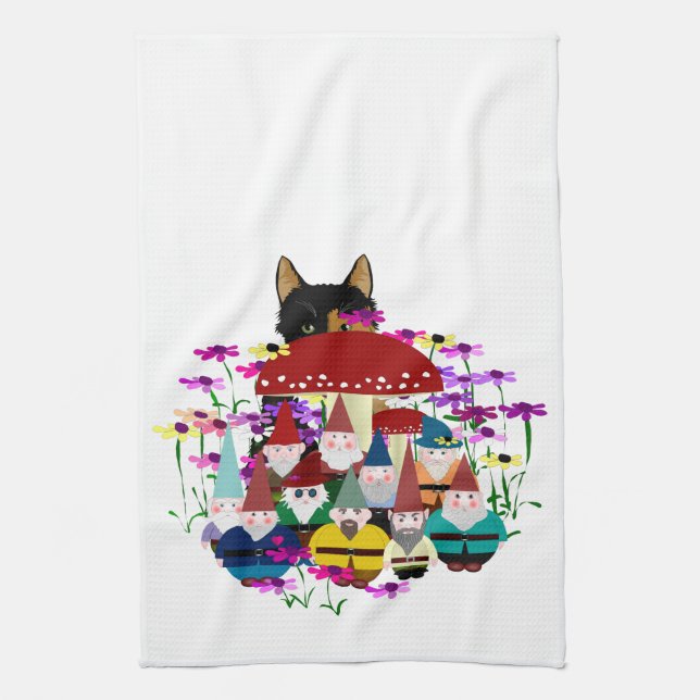 Garden Gnomes Küchentuch (Vertikal)