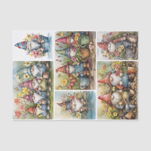 Garden Gnomes Seidenpapier (Vorderseite)