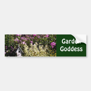 Garden Goddess Flower Garden Autoaufkleber