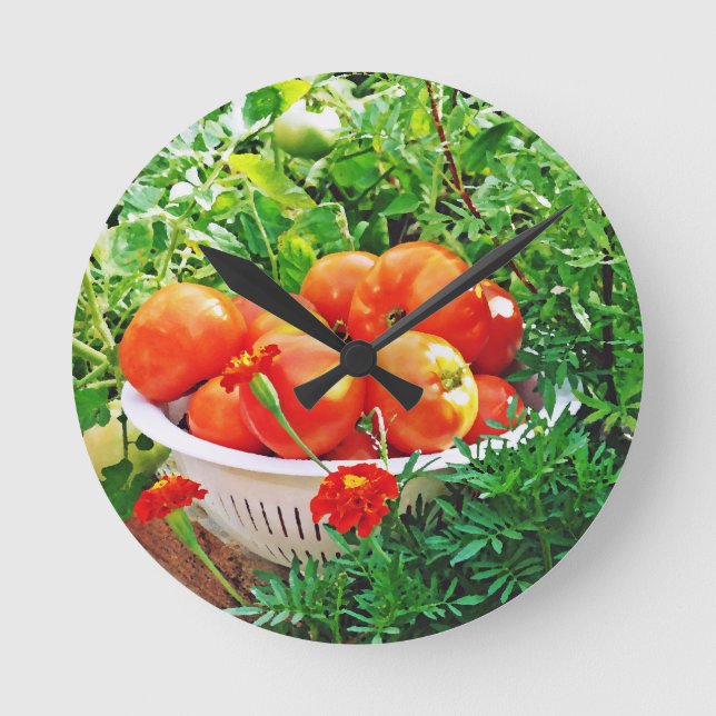 Garden Goodies Runde Wanduhr (Vorderseite)