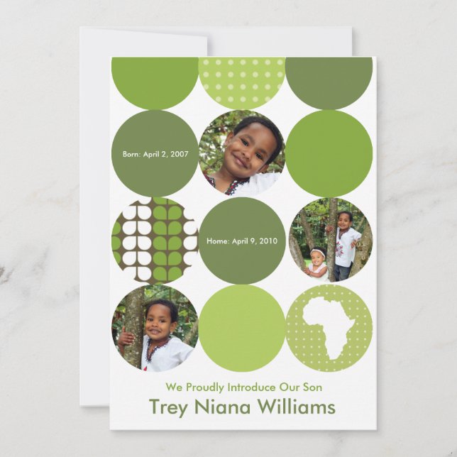 Garden Green Circles Ankündigung (Vorderseite)