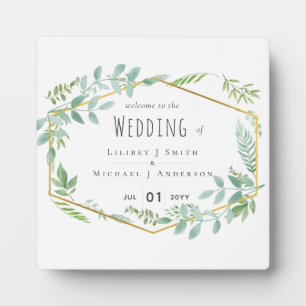 Garden Greenerity Wedding Fotoplatte