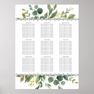 Garden Greenery Boho Eukalyptus Mint Seekarte Poster