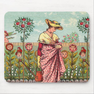 Garden Grow Blume Kunst, Dichtung und Musik Mousepad