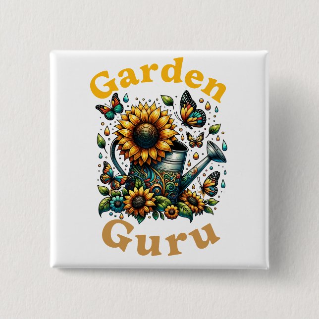Garden Guru Button (Vorderseite)