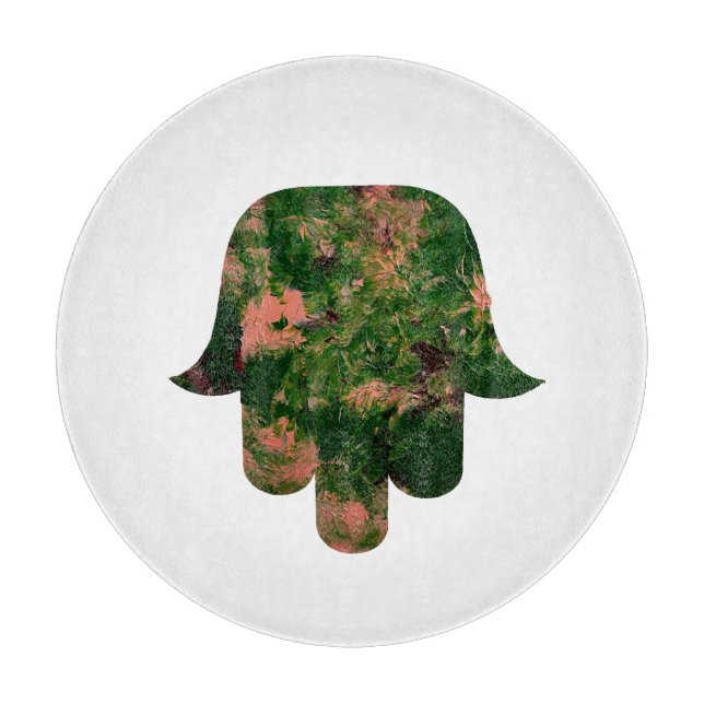 Garden Hamsa Balloon Painting Studio Art  Schneidebrett (Vorderseite)