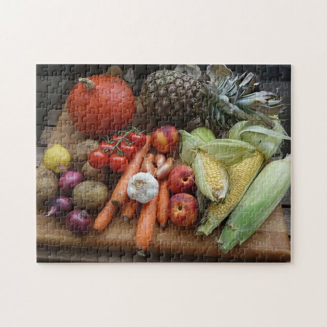 Garden Harvest Vegetables und Obst Puzzle (Horizontal)