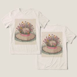 Garden Hat Blume Creme Tri-Blend Shirt