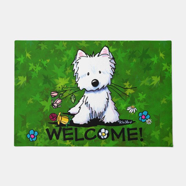 Garden Helper Westie Doormat Fußmatte (Vorderseite)