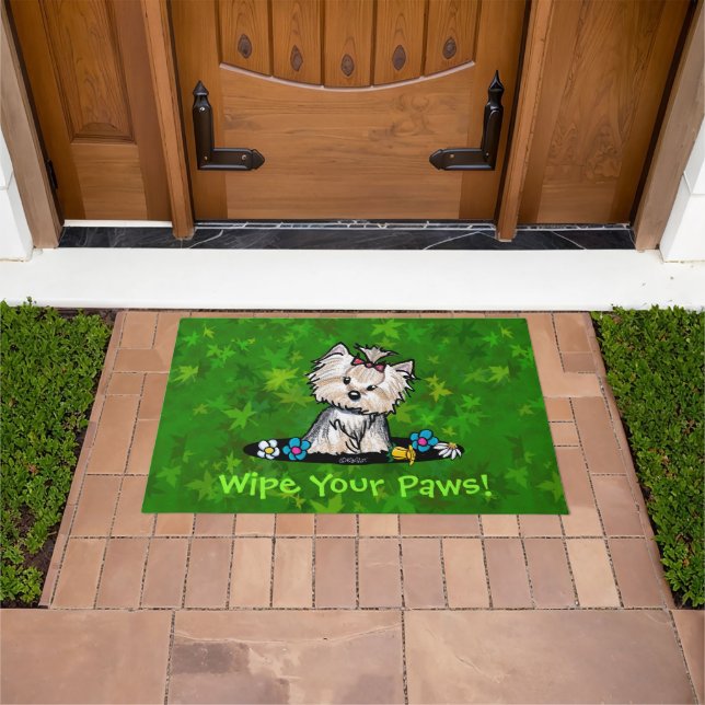 Garden Helper Yorkie Terrier Doormat Fußmatte (Außenbereich)