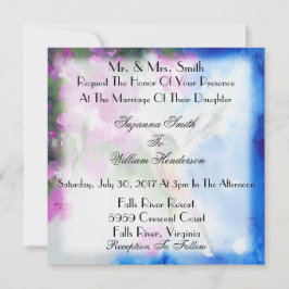 Garden Hummingbird Elegante Hochzeiten Einladungen