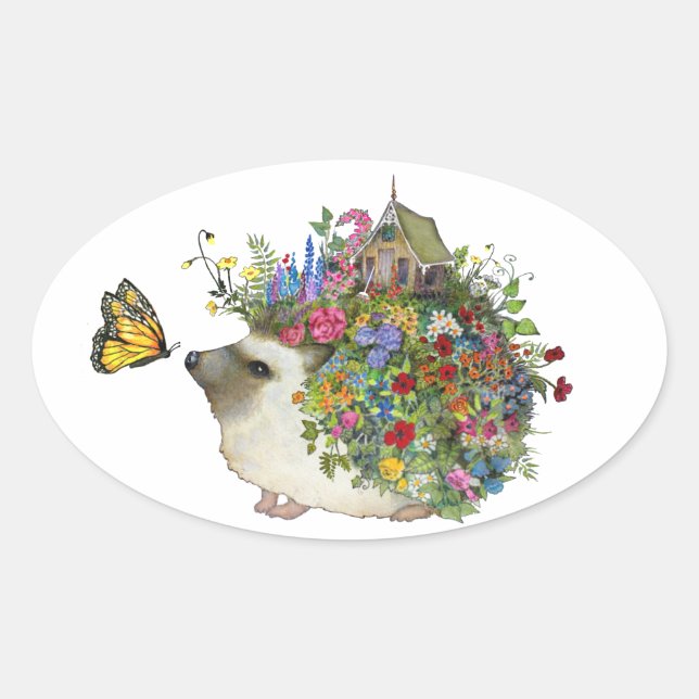 Garden Igel Stickers (Vorderseite)
