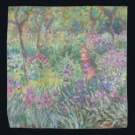 Garden in Giverny by Claude Monet Halstuch<br><div class="desc">Claude Monet - Garden in Giverny. Beautiful beeinonism painting of a garden in Giverny by Claude Monet.</div>