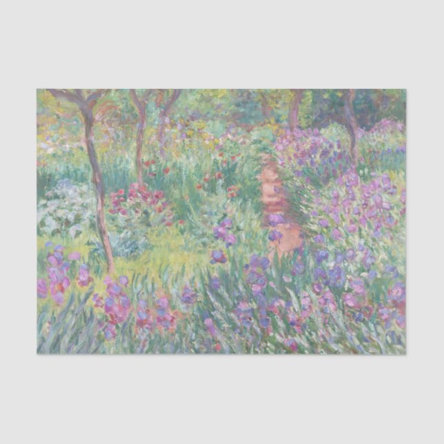 Garden in Giverny by Claude Monet Seidenpapier (Vorderseite)