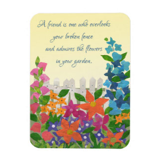 Garden Inspiration Friendship Quote Kühlschrankmag Magnet