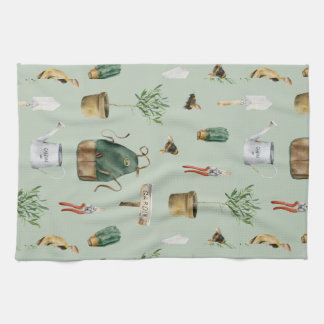 Garden inspired, plants, bees, nature outdoor geschirrtuch