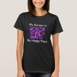 Garden ist My Happy Place Lila Blume T-Shirt