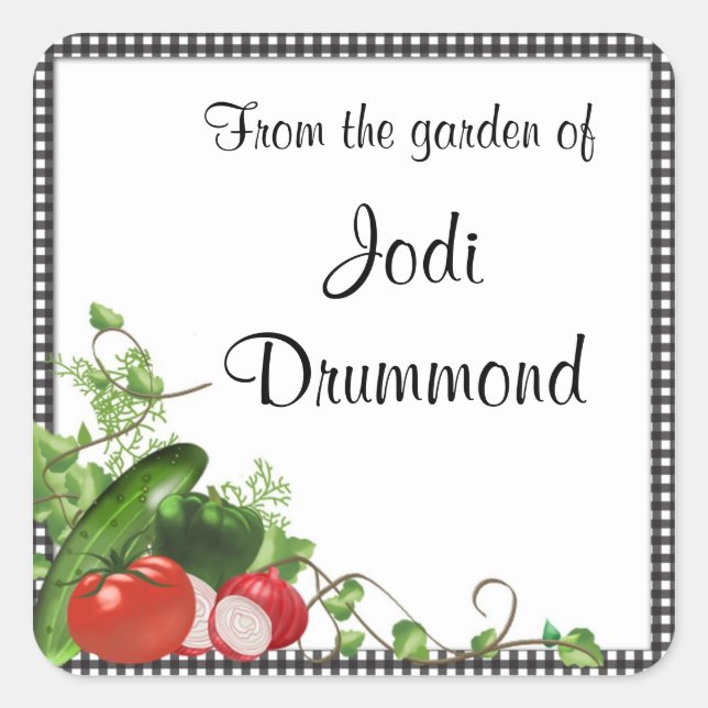 Garden Jar Stickers (Vorderseite)