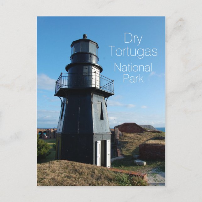 Garden Key Light, Dry Tortugas Nationalpark Postkarte (Vorderseite)