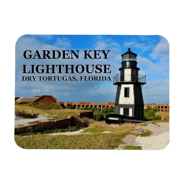 Garden Key Lighthouse, Dry Tortugas Florida Magnet (Horizontal)