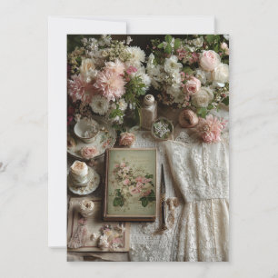 Garden Lace Afternoon Tea   Floral Charm Einladung