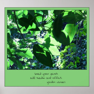 Garden Leinwand Haiku Kunstdruckerei Poster