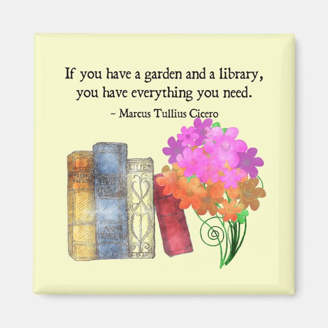 GARDEN & LIBRARY MAGNET (Vorne)
