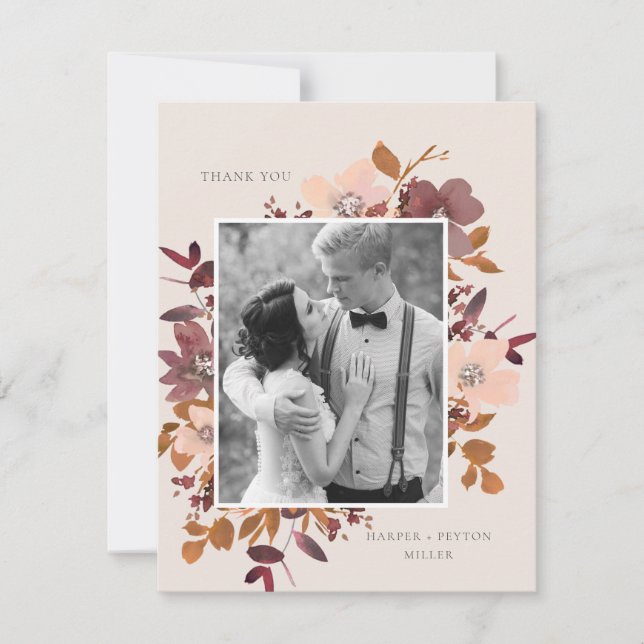 Garden Liebe Danke, Card Dankeskarte (Vorderseite)