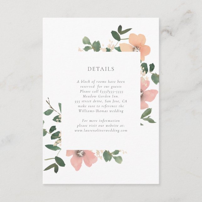 Garden Liebe Details Karte (Vorderseite)