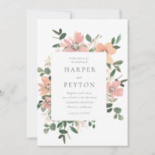 Garden Liebe Hochzeit Einladung