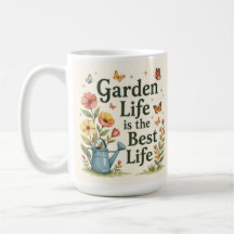 Garden life is the best life botanical Coffee Mug