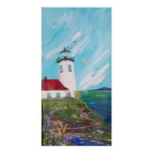Garden Lighthouse Print