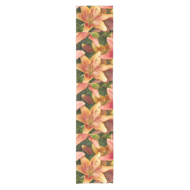 Garden Lilies Kurzer Tischläufer (Vorderseite)