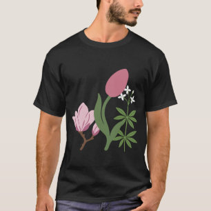 Garden Lovers Colorful Magnolia Nature T-Shirt