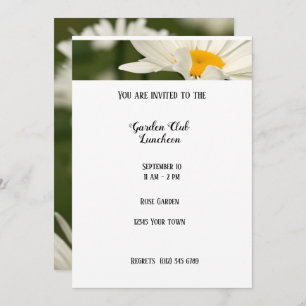 Garden Luncheon Rose Club Einladung