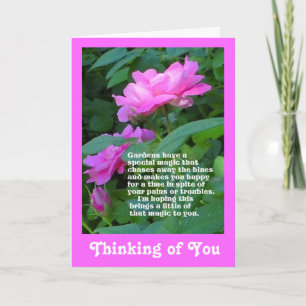 Garden Magic Thinking of You Card Karte
