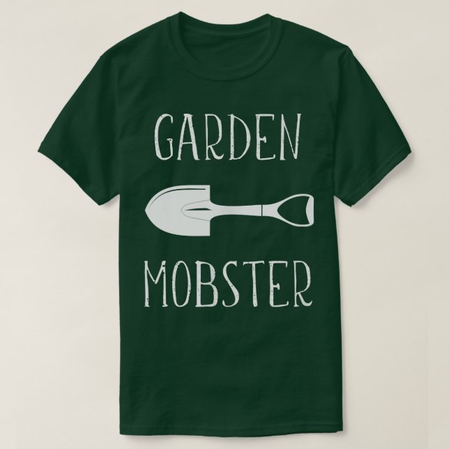 Garden Mobster Funny Gardens Bauer Planter Pla T-Shirt (Design vorne)