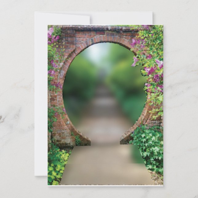 GARDEN MOON GATE CARD EINLADUNG (Vorderseite)