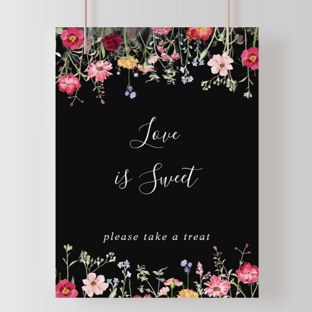 Garden Multicolor Wildblume Liebe ist süß Poster (Von Creator hochgeladen)