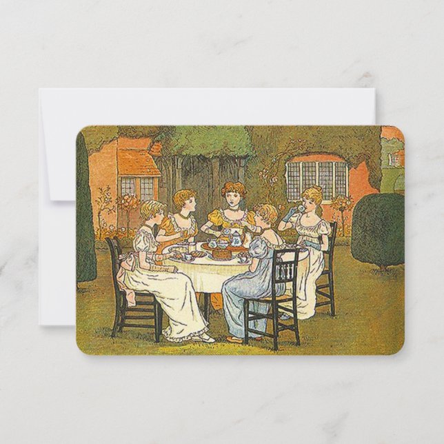 Garden Nachmittag Hoher Tee Frauen - Einladung (Vorderseite)