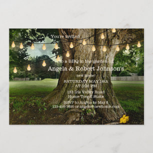 Garden New Zuhause GRILLEN Housewarming Party Einl Einladung