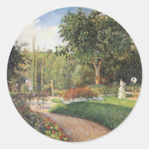Garden of Les Mathurins Wilhelm Tell Runder Aufkleber