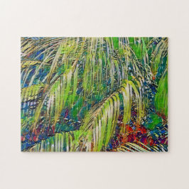 Garden Palm Tree Tropische Art Puzzle