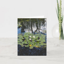 Garden Park Reflektieren Lilien Faltenkarte Karte