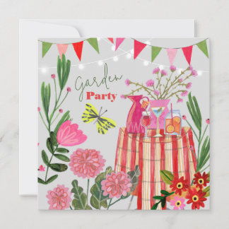 Garden Party Birthday Einladung