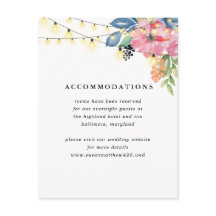 Garden Party Blume & Twinkle Lights Blue Wedding