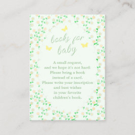 Garden Party Books For Baby Shower Begleitkarte