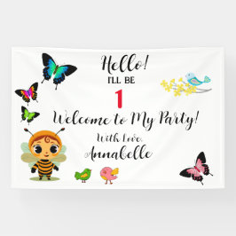 Garden Party Children Celebration Banner