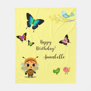 Garden Party Children Celebration Fleecedecke