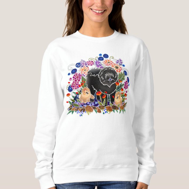 GARDEN PARTY CHOW Sweatshirt am besten auf dunkel/ (Vorderseite)
